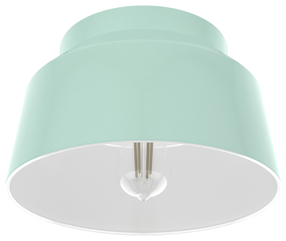 Hunter Cranbrook Mint 1-Light Flush Mount Ceiling-Light Fixture