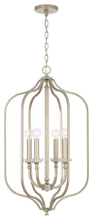 Capital Lighting 544841 Breigh 4 Light 18"W Abstract Pendant - Brushed