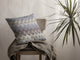 20 Blue Gray Hatch Decorative Suede Throw Pillow