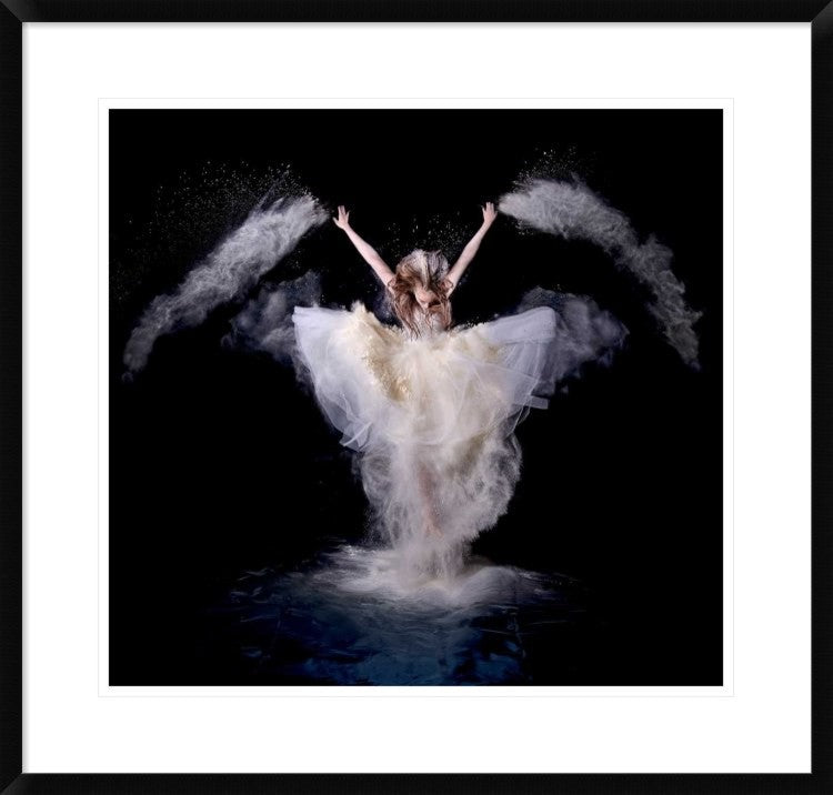 "Powder Rush" Framed Digital Print by Pentony Bapauline, 30"x28"