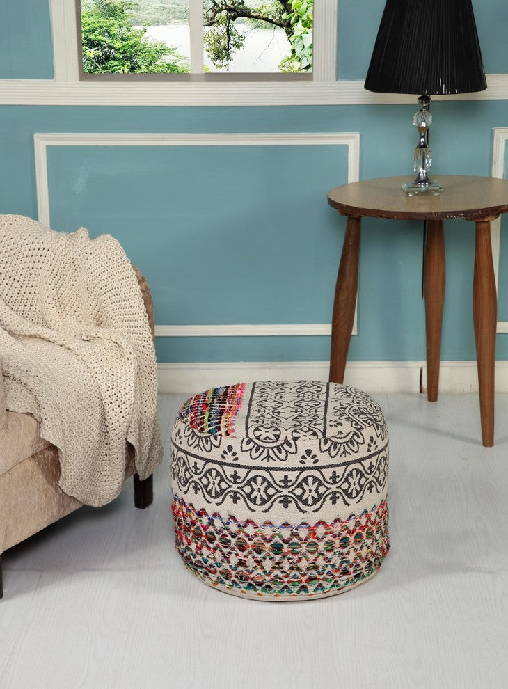 Recycled Neo-Bohemian Pouf