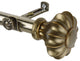 Gusto Curtain Rod 3/4" Dia. 28-48", Antique Gold