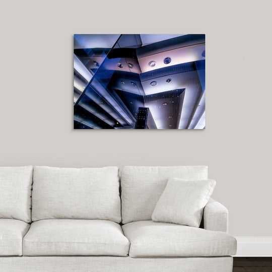 "Manhattan Abstract" Wrapped Canvas Art Print, 36"x26"x1.5"
