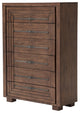 Aico Amini Carrollton 6 Drawer Chest in Rustic Ranch