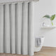 Croscill Calistoga Textured Cotton Matelasse Shower Curtain, Gray