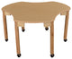 Mobile Synergy Union 44"x48" Laminate Group Table, Hardwood Legs, 18"