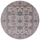Ahgly Company Indoor Round Mid-Century Modern Area Rugs, 6' Round