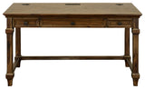 Traditional Wood Writing Desk Office Desk Storage Table Brown
