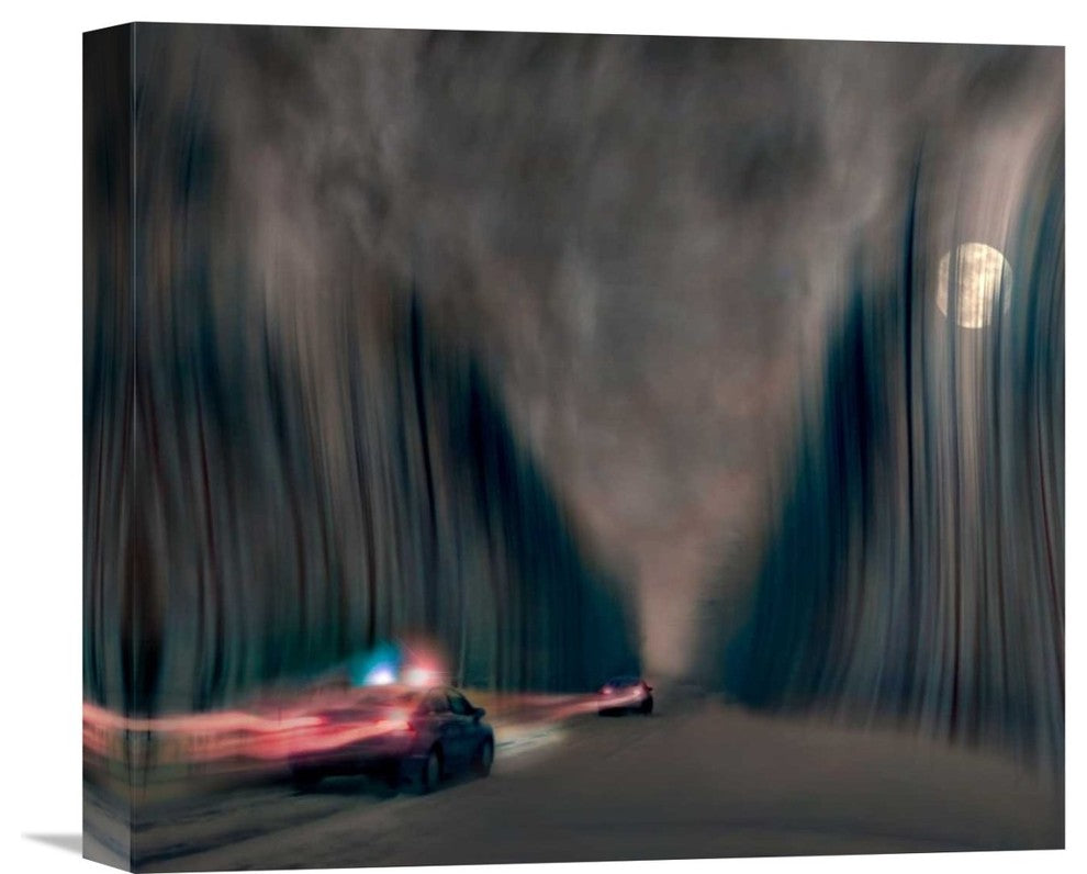 "Night Pursuit" Stretched Canvas Giclee by David Senechal Photographie, 16x14"