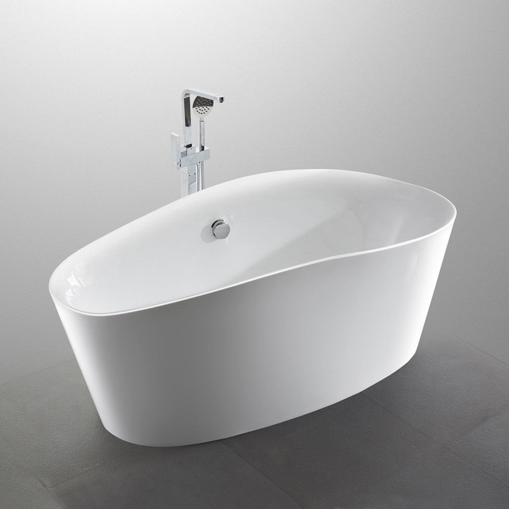 Grasse 67" Freestanding Bathtub, White