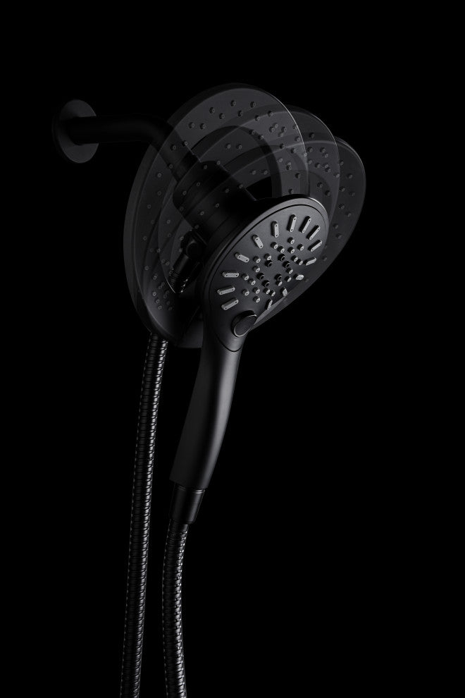 Valkyrie Two-in-One Magnetic Showerhead and Hand Sprayer, Matte Black