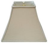 Royal Designs Square Bell Basic Lamp Shade, Linen Beige, 16x16x12.5