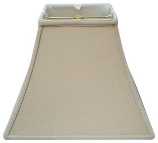 Royal Designs Square Bell Basic Lamp Shade, Linen Beige, 16x16x12.5
