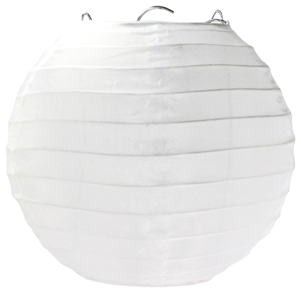 6" White Lantern Sold In Packs Of 10