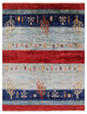 4' 11" X 6' 4" Handmade Tribal Persian Gabbeh Rug Q8078