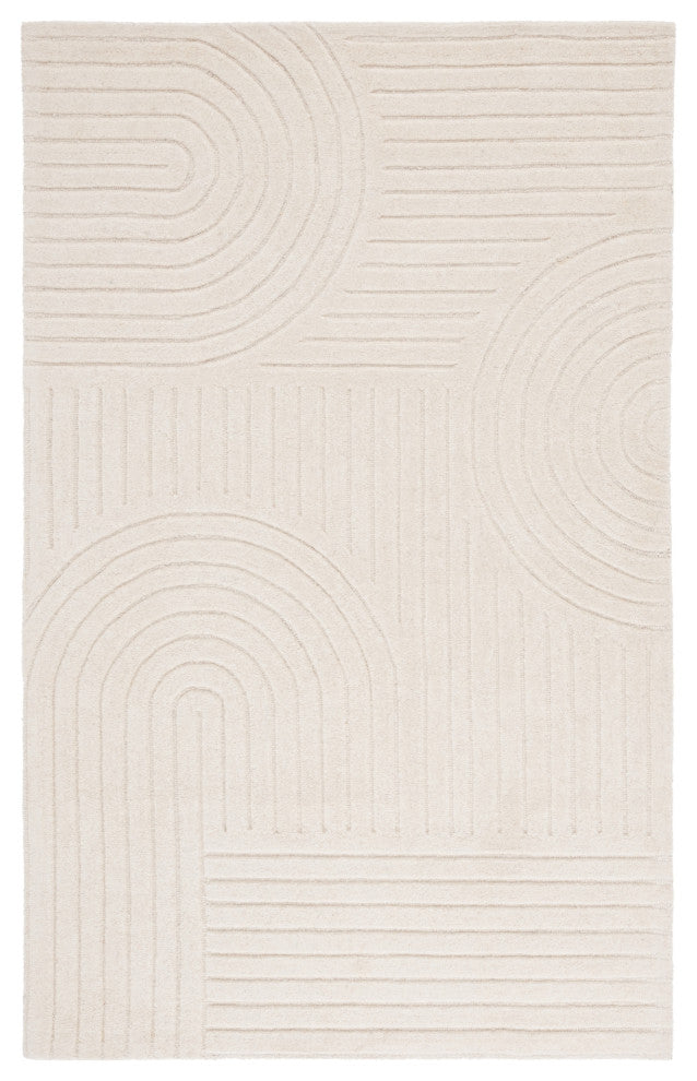 Safavieh Mykonos Collection MKN404 Rug, Ivory, 4'x6'