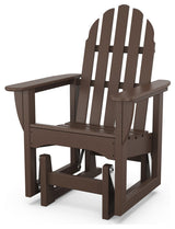 Polywood Classic Adirondack Glider Chair, Mahogany