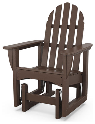 Polywood Classic Adirondack Glider Chair, Mahogany