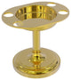 Vanity Top Tumbler and Toothbrush Holder, Polished Brass