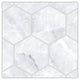 Nambia White Matte 3" Hexagon Porcelain Mosaic