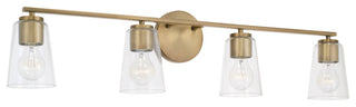 Capital Lighting 148641-537 Portman 4 Light 36"W Vanity Light - Aged Brass