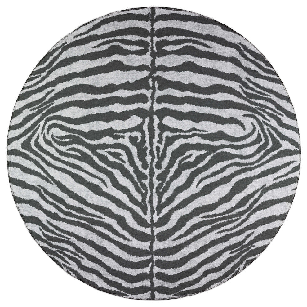 Indoor/Outdoor Mali ML1 Flannel Machine Washable 10' x 10' Round Rug
