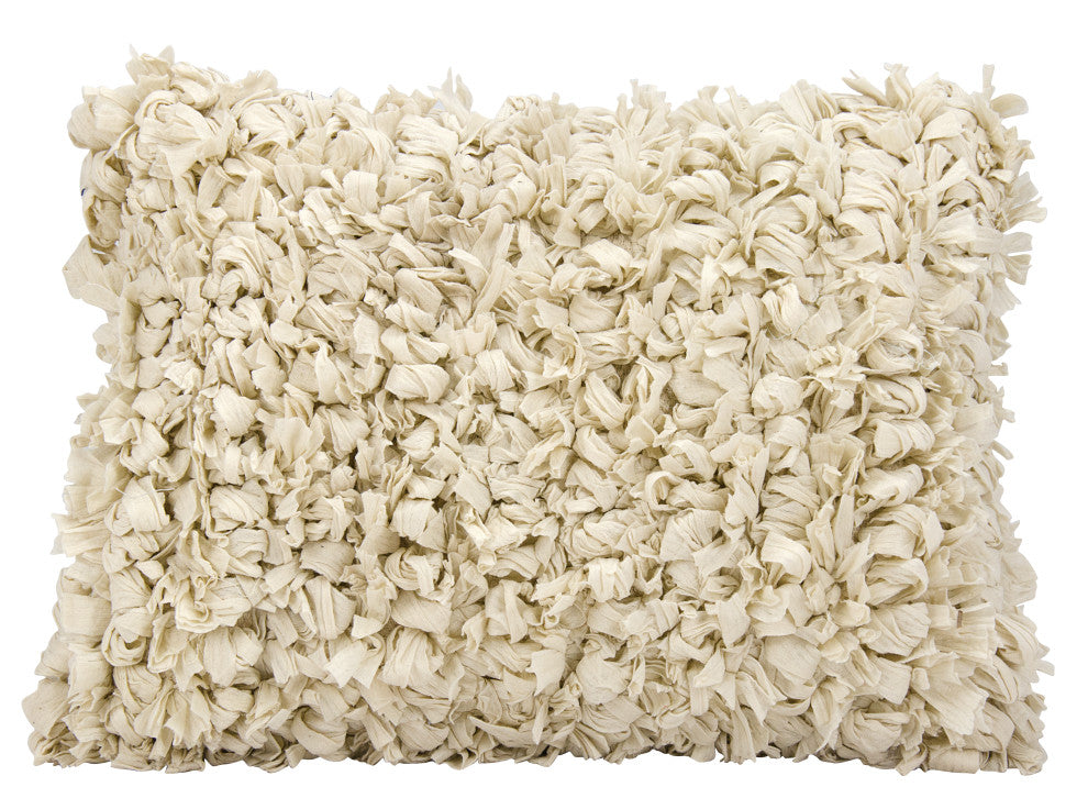 Nourison DL658 Throw Pillow, Beige, 14" x 20"