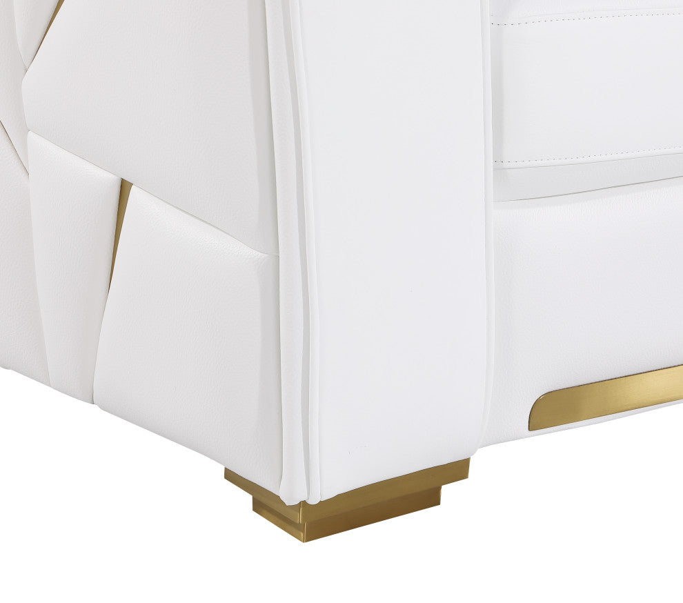 Carlo Top Grain Italian Leather  Loveseat