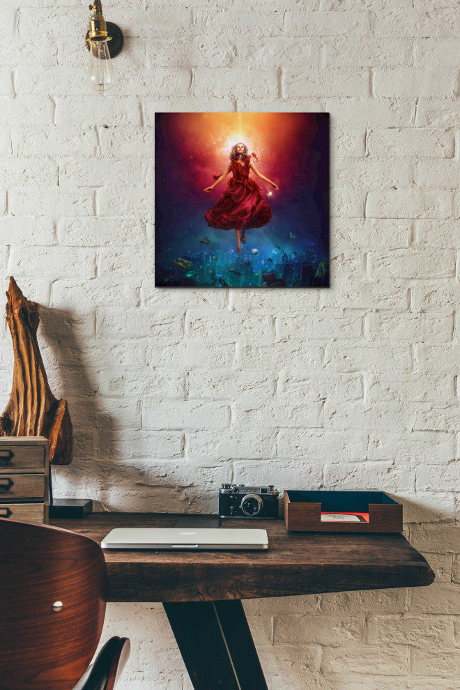 Epic Art 'Elevate' by Mario Sanchez Nevado, Acrylic Glass Wall Art, 12"x12"