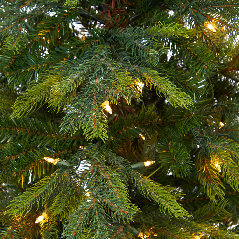 5' North Carolina Spruce Faux Xmas Tree W/Lights & 207 Bendable Branches W/Stand