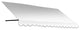 Awntech 4'' Dallas Retro Acrylic Fabric Fixed Awning, White