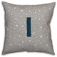Monogram I Space Doodle 16x16 Spun Poly Pillow