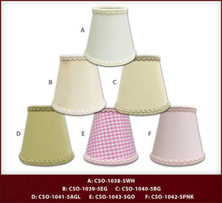 White Empire Chandelier Lamp Shade Decorative Trim, Single