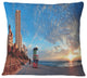 Miami South Beach Photography Throw Pillow, 16"x16"