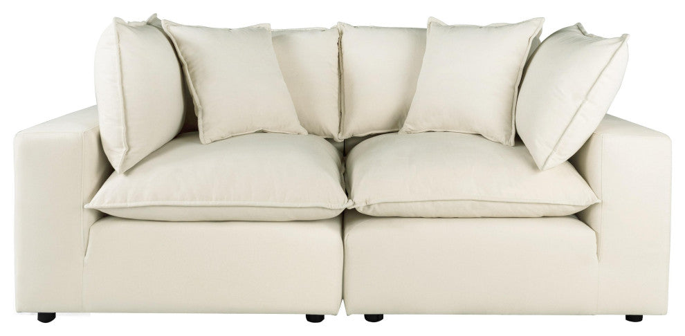 Cali Modular Loveseat, Natural