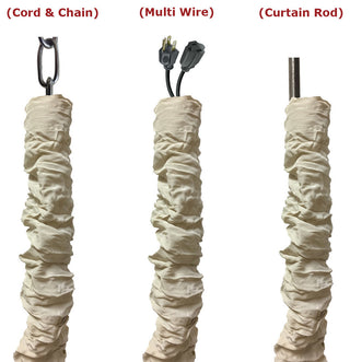 Royal Designs Cord/Chain Cover, 4', Touch Fastener, Beige