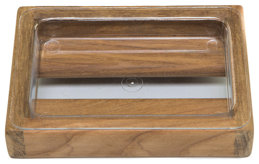 Traditional Solid Teak Wall Mount Soap Dish