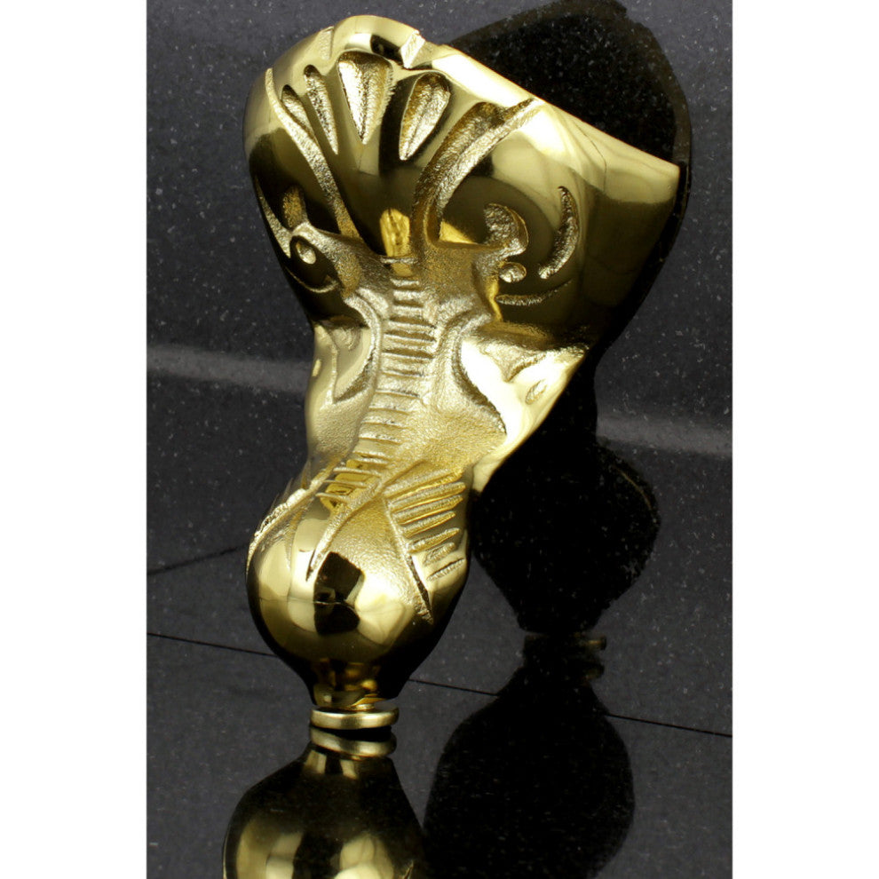 Aqua Eden 4 Pieces (Set) Tudor Tub Feet, Polished Brass