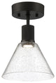 Access Port Nine 1-Light Martini LED Semi-Flush Matte Black