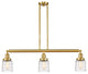 INNOVATIONS 213-SG-G513 3-Light Island Light Satin Gold