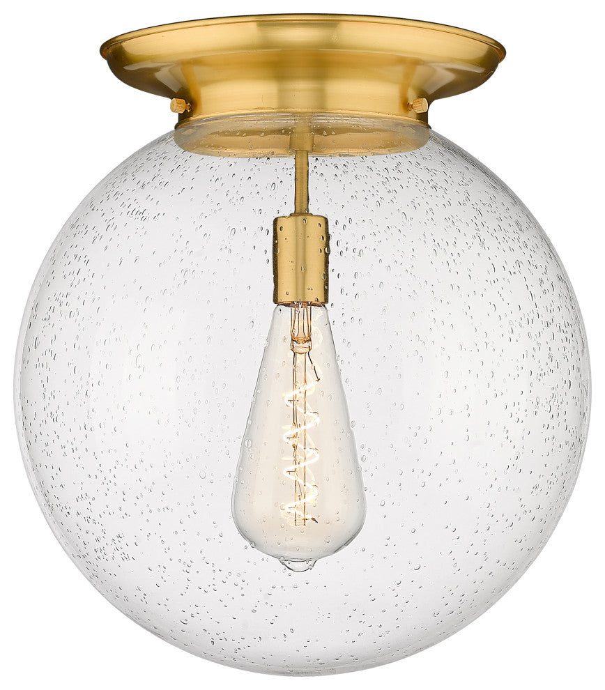 Innovations Beacon 1 16" Flush Mount Satin Gold