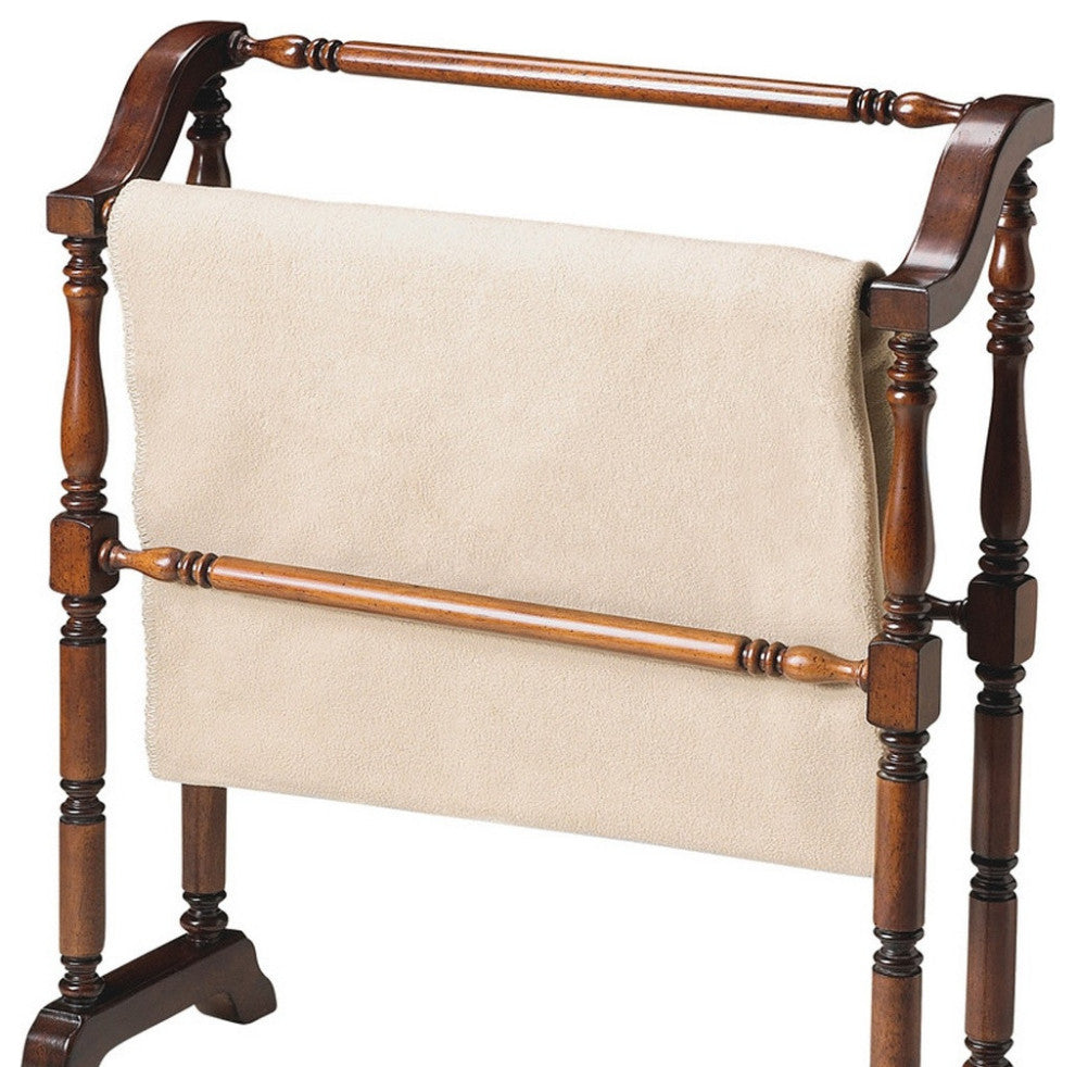 Vintage Deep Cherry Blanket Stand