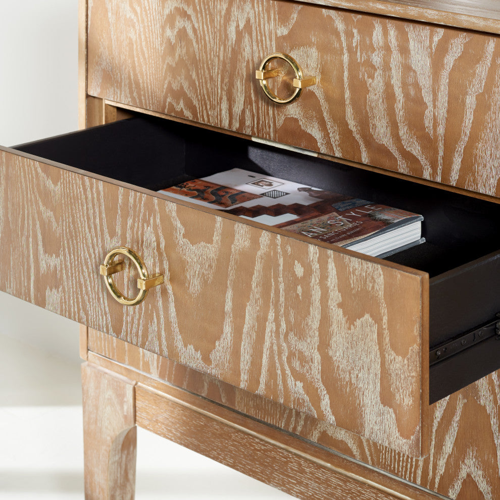 Safavieh Couture Lorna 6 Drawer Contemporary Dresser, Rustic Oak