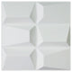 19.7" x 19.7" Art3d Interior 3D Wall Designs White 3D Wall Panels, Set of 12