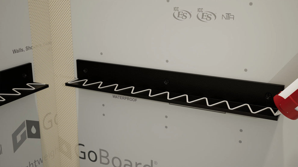 The Original™ Floating Corner Shower Bench Kit with GoBoardÂ®, 24"