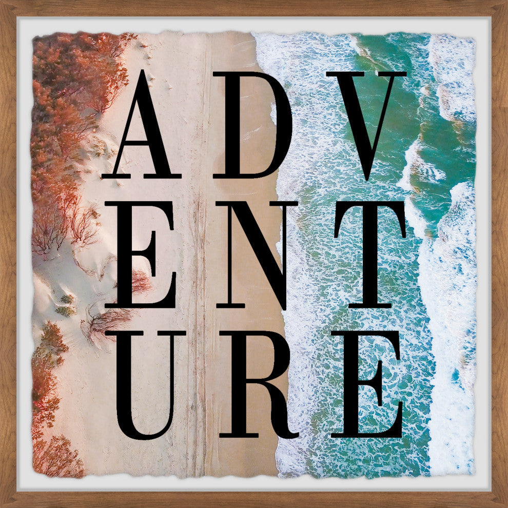 "Let the Adventure Begin" Framed Painting Print, 18x18