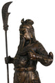 Consigned Chinese Antique Bronze God of Warrior Guan Gong Statuary