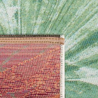 Safavieh Barbados Collection Indoor-Outdoor BAR590 Rug, Green/Teal, 2'8"x8'