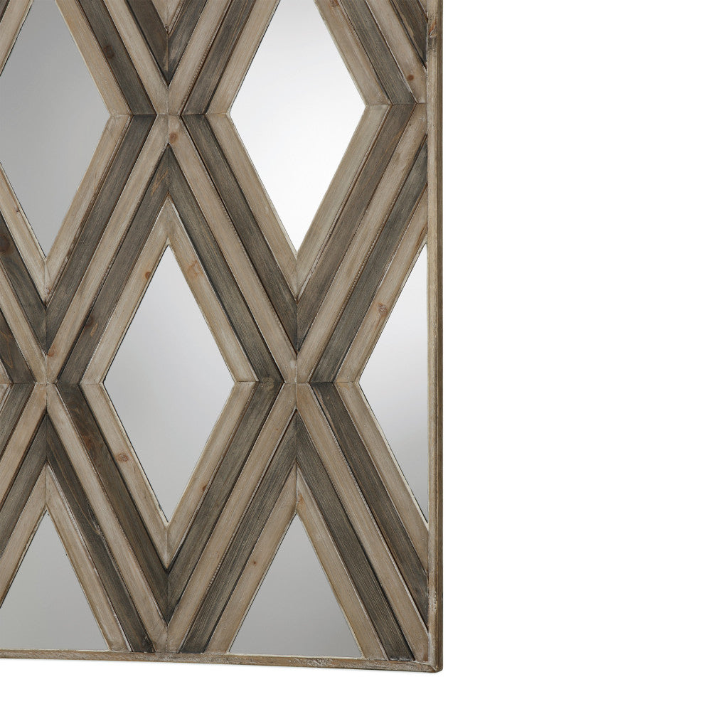 Uttermost - 04116 - Wall Mirror - Tahira - Ivory And Chestnut Gray