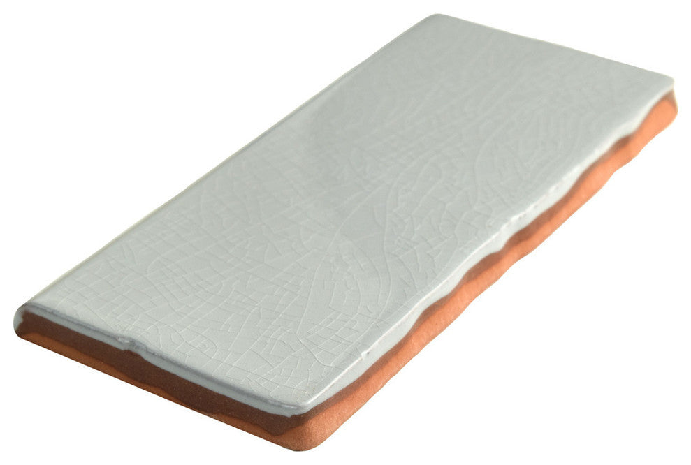Antic Craquelle Bullnose Gris Soho Ceramic Wall Trim